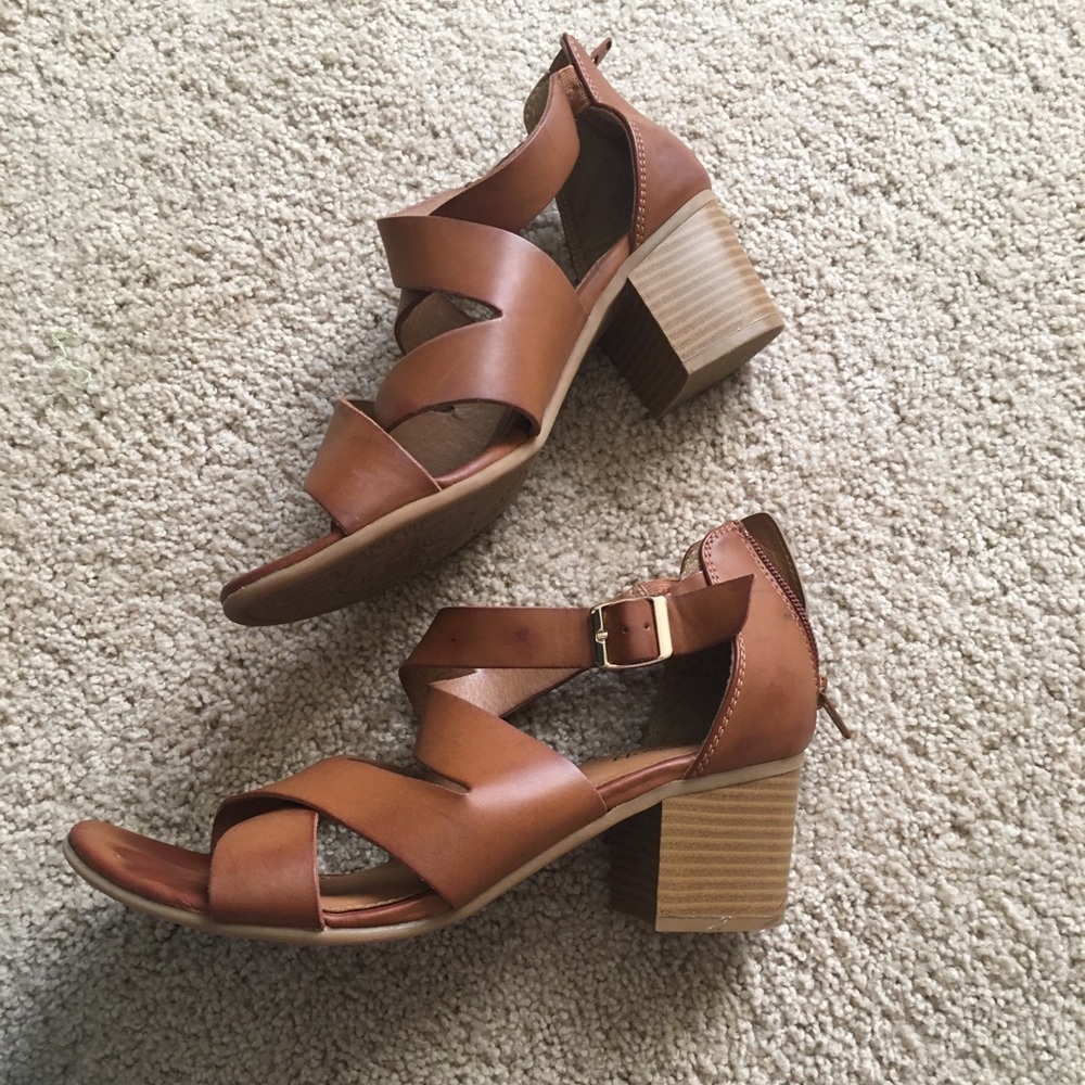 Leather Strappy Sandals